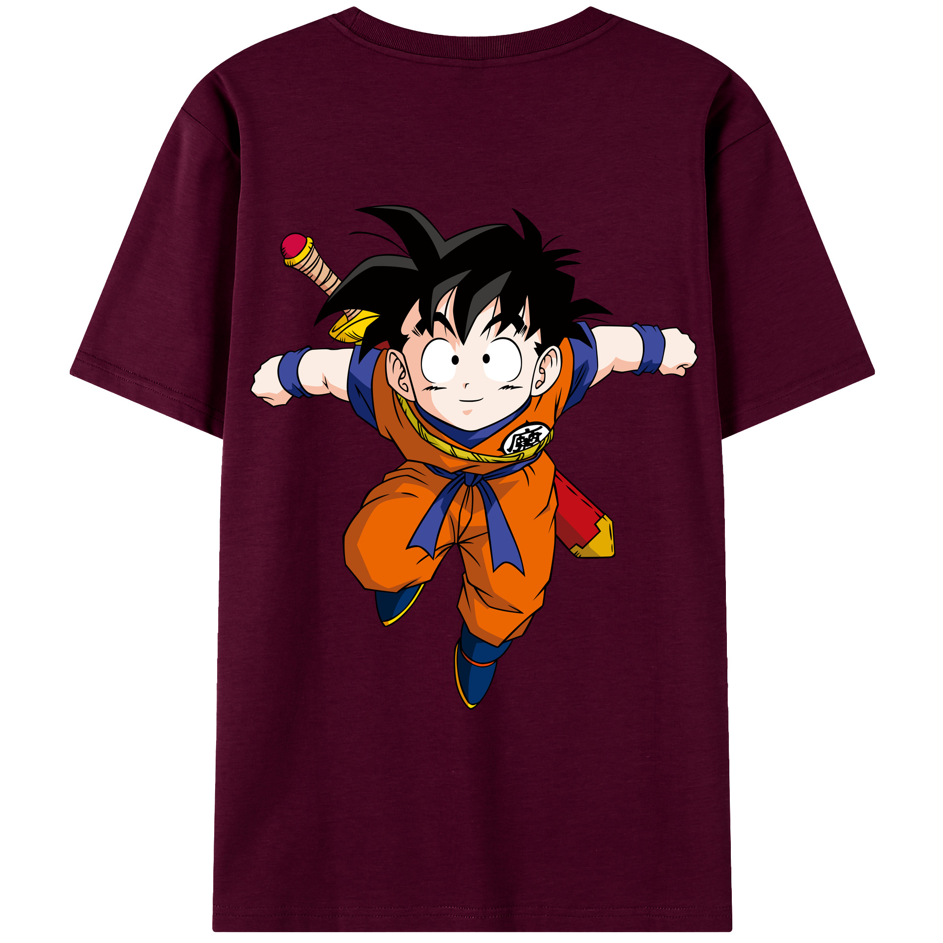 （画像用） ドラゴンボール 孫悟空（そん ごくう）Son Goku カカロット DRAGON BALL Kakarotto レディース半袖Tシャツ(バックプリント)